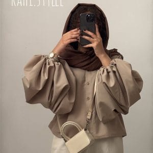 شومیز عروسکی کرم کد194